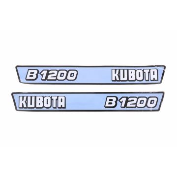 Motorkap stickerset Kubota B1200