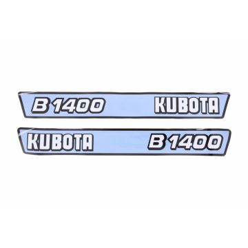 Motorkap stickerset Kubota B1400