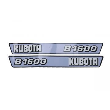 Motorkap stickerset Kubota B1600
