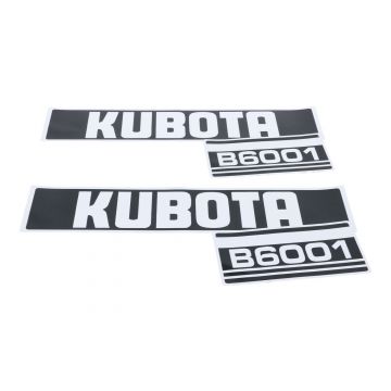 Motorkap sticker set Kubota B6001