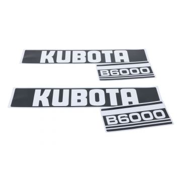Motorkap stickerset Kubota B6000