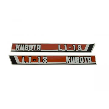 Motorkap sticker Kubota L1-18