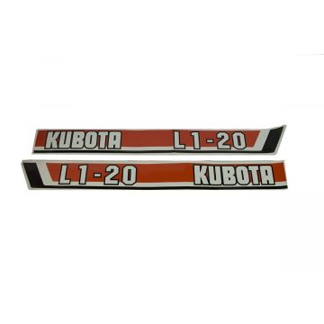 Motorkap stickerset Kubota L1-20