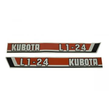 Motorkap stickerset Kubota L1-24