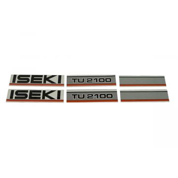 Motorkap stickerset Iseki TU2100