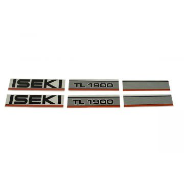 Motorkap stickerset Iseki TL1900