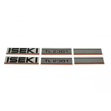 Motorkap stickerset Iseki TL2301