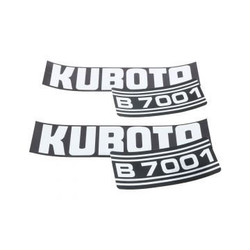 Motorkap stickerset Kubota B7001