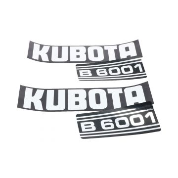 Motorkap stickerset Kubota B6001
