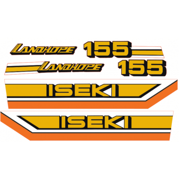 Motorkap stickerset Iseki Landhope TU155