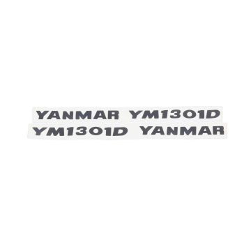 Motorkap stickerset Yanmar YM1301