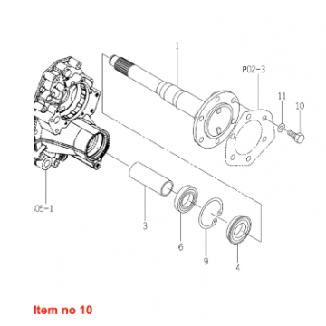 Wielbout Iseki (Achter) TA, TF, TG, TH, TK, TLE, TM, TU, Massey Ferguson, 