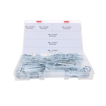 Assortiment doos 295 R-clips pennen