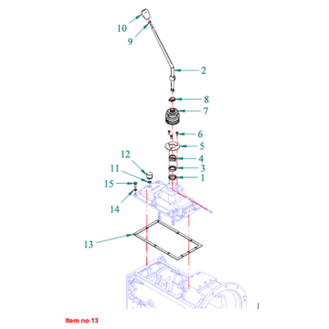 Pakking versnellingsbakdeksel Captain 273, Startrac 273,