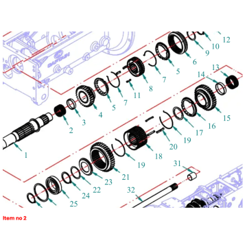 Naaldlager 42x47x27mm Captain 200DI, 250DI, 260, 273, 280, 280DX,