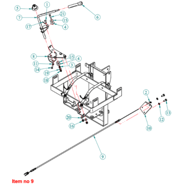 Handgaskabel Captain 263H, Startrac 26H, 263H, Antonio Carraro 26H, 