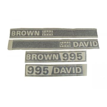 Motorkap sticker David Brown 995